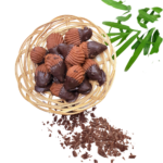 Plain petitfour with chocolate