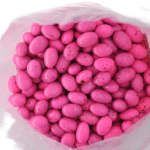 Färgade ägg från frigående höns - rosa