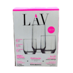 ⁦طقم كاسات زجاج ماركة LAV – 18 قطعة (3 مقاسات)⁩ - الصورة ⁦3⁩