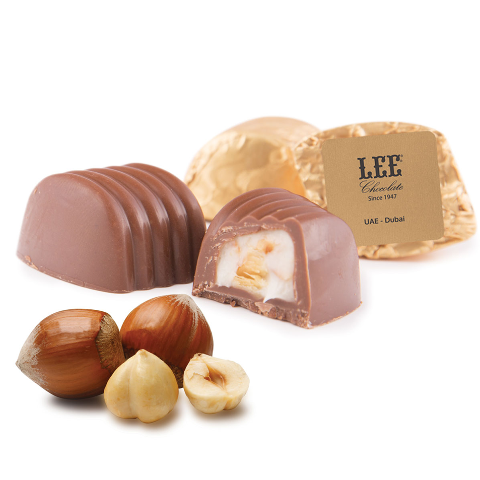 Lee-choklad-med-hasselnöt شوكولا لي بالحليب محشوة بصوص البندق - الصورة 1