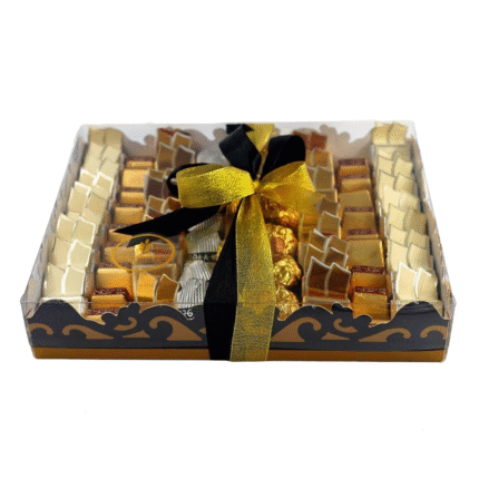 بوكس شوكولا مشكل – ذهبي وأسود – 108 قطعة