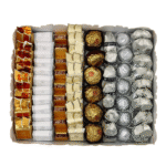 ⁦بوكس شوكولا مشكل – فضي وأسود – 108 قطعة⁩ - الصورة ⁦4⁩