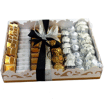 بوكس شوكولا مشكل – فضي وأسود – 108 قطعة