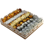 ⁦بوكس شوكولا مشكل – فضي وأسود – 108 قطعة⁩ - الصورة ⁦7⁩