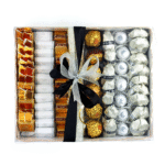 ⁦بوكس شوكولا مشكل – فضي وأسود – 108 قطعة⁩ - الصورة ⁦2⁩