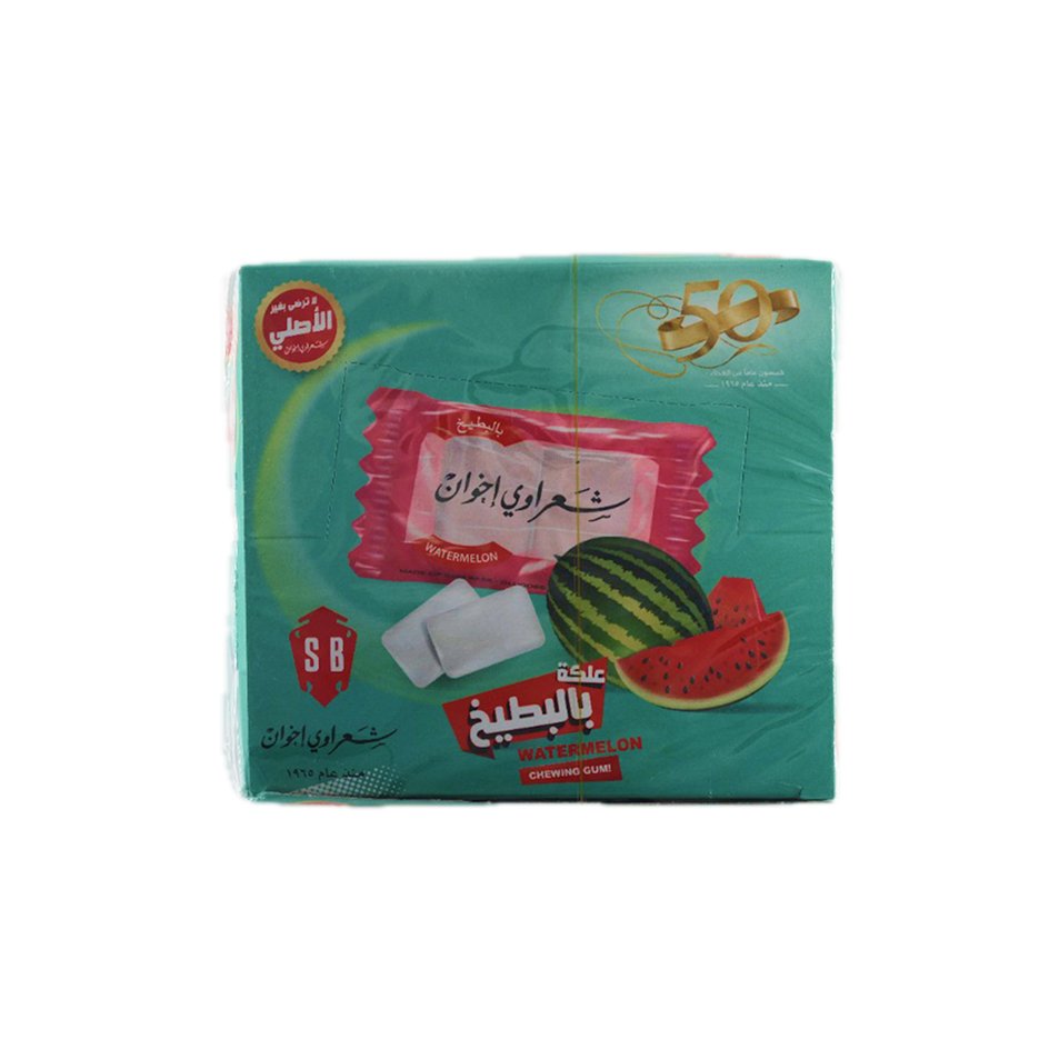 ٢ علّكة شعراوي بنكهة البطيخ – 50 قطعة - Image 1