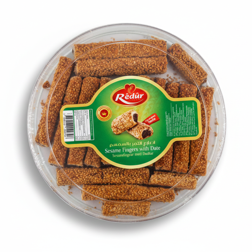 أصابع-التمر-بالسمسم-400-غ أصابع التمر بالسمسم – 400غ - Image 1