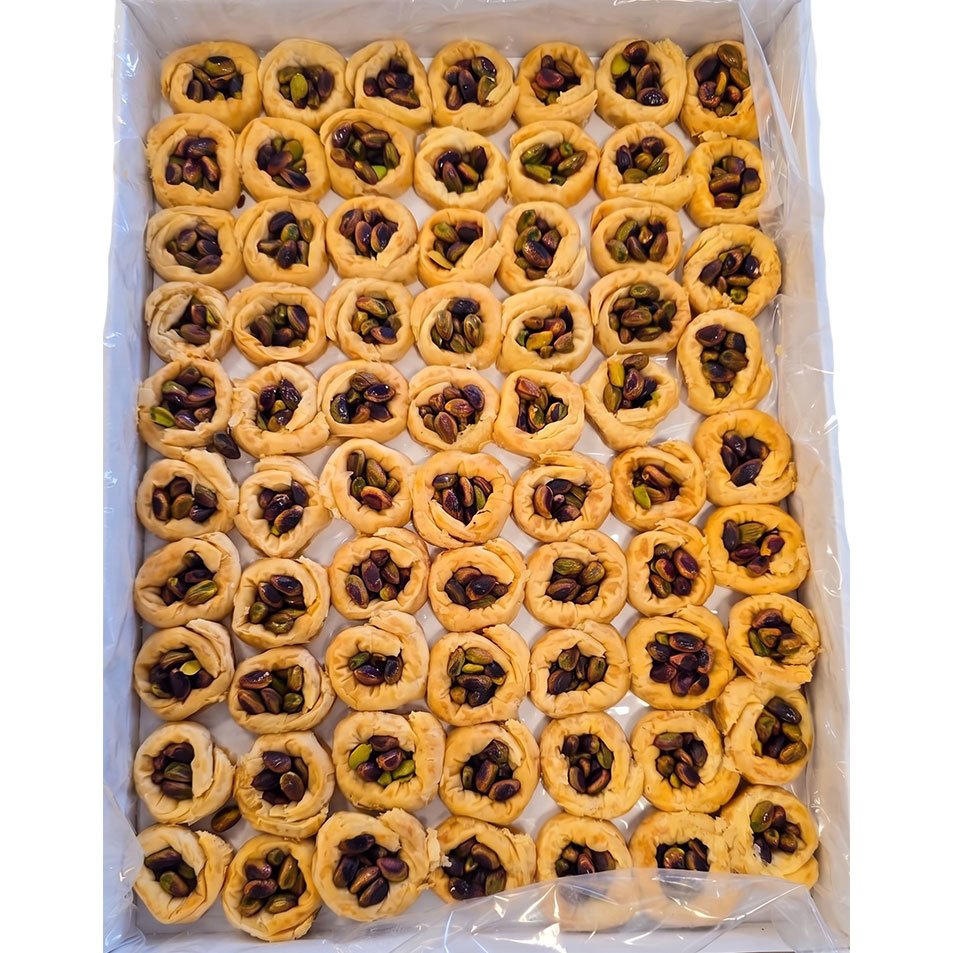 asawer-baklava-pistachio أساور بقلاوة بالفستق – 1250غ - الصورة 1