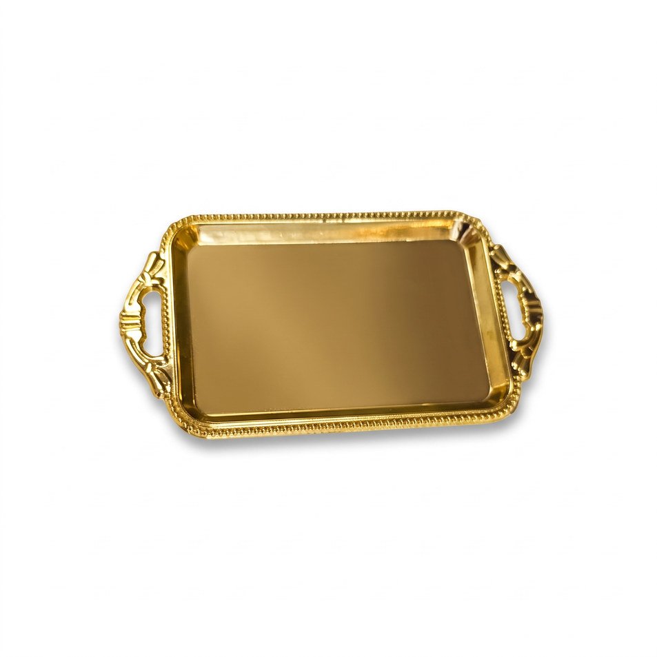 zafaf-10-gold-rect-tray صينية تقديم ذهبية مستطيلة بمقبضين – تنسيقات زفاف من متجر سنابل